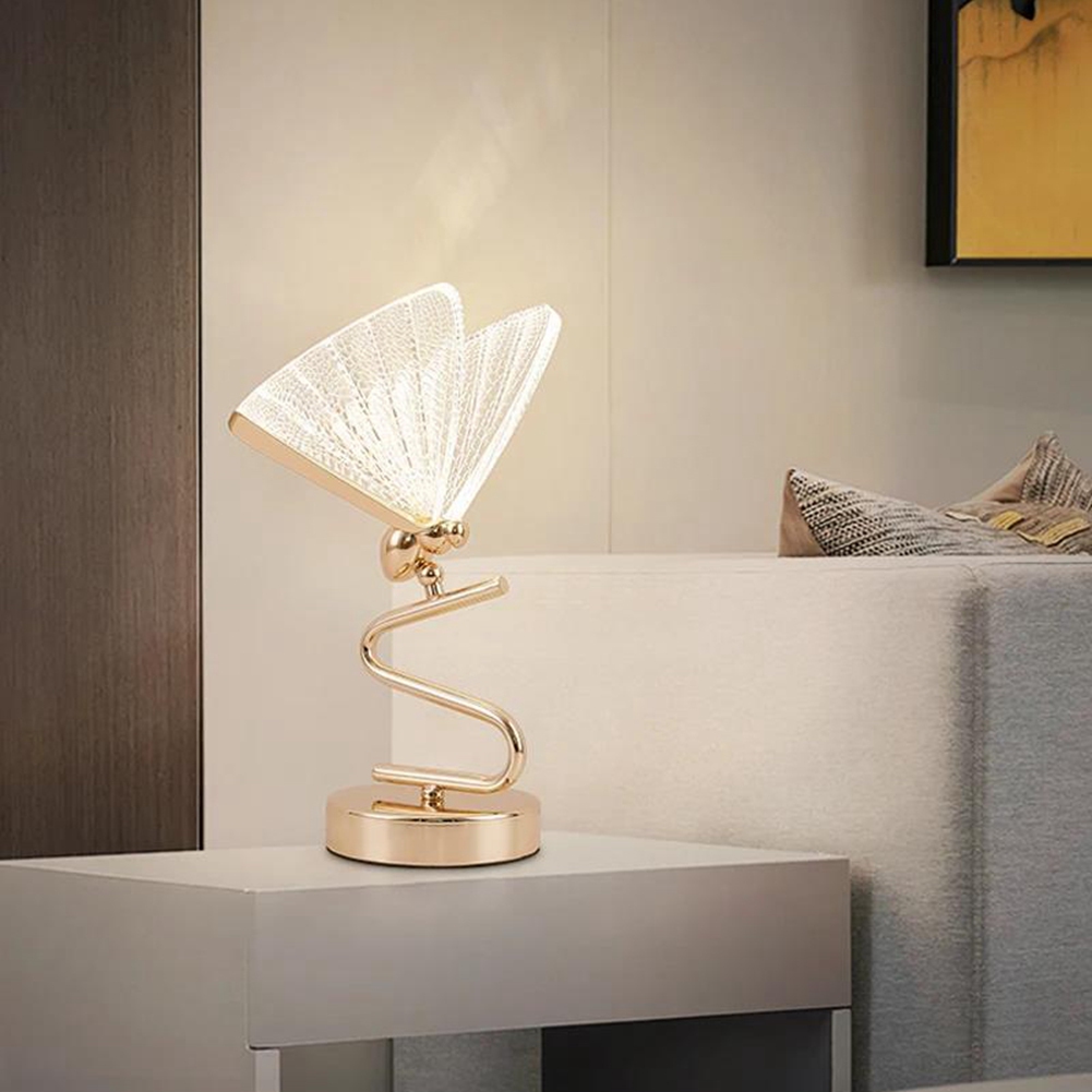 Lighting & Home Decor Studio Photos - 【~ รุ่นใหม่ FDDT】โคมไฟตกแต่งลายผีเสื้อ โคมไฟตั้งโต๊ะ LED 6W
