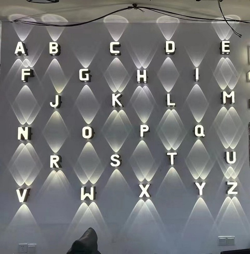 Home Lighting And Decor - ไฟติดผนังกันน้ำกลางแจ้ง IP65 ไฟตกแต่งภายในบ้าน ตกแต่งร้านค้า ร้านอาหาร ตัวอักษร