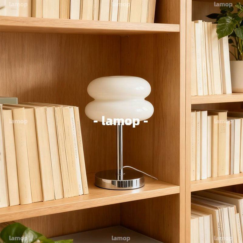 โคมไฟตั้งโต๊ะทรงกลมสีครีม Bauh - Lighting Decor Room บทวิจารณ์และราคา