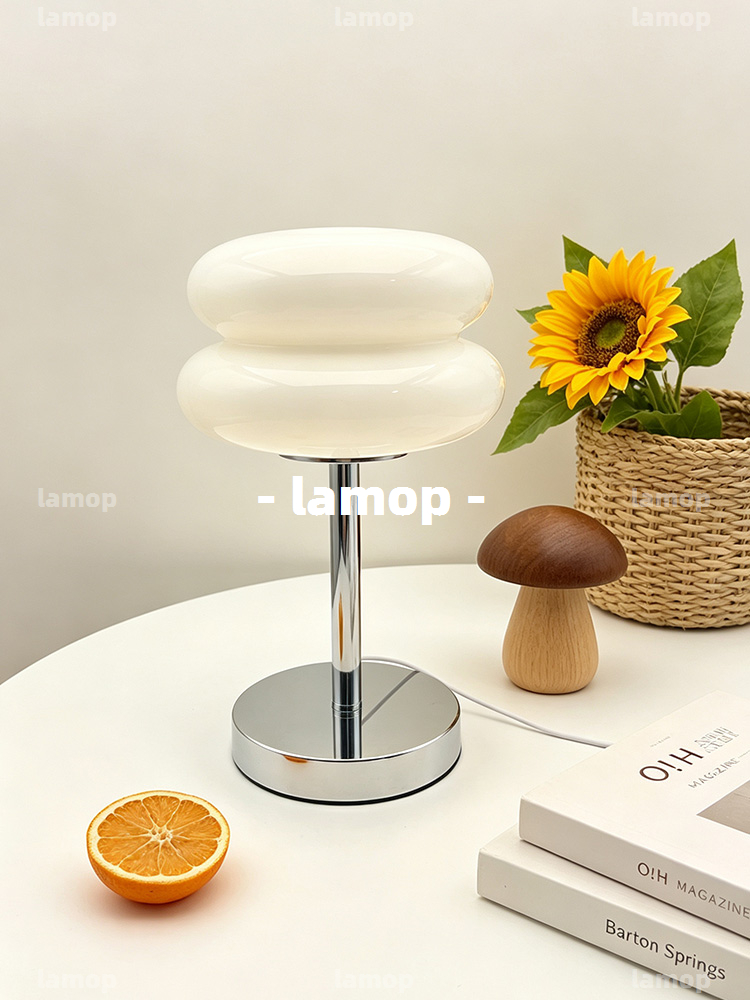 โคมไฟตั้งโต๊ะทรงกลมสีครีม Bauh - Lighting Decor Room บทวิจารณ์และราคา