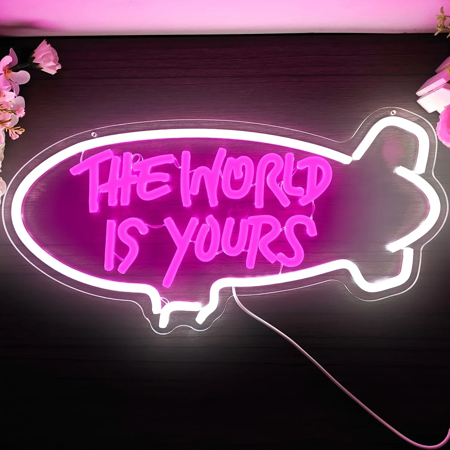 ป้ายไฟนีออน The World Is Yours - Lighting World Decor บทวิจารณ์และราคา