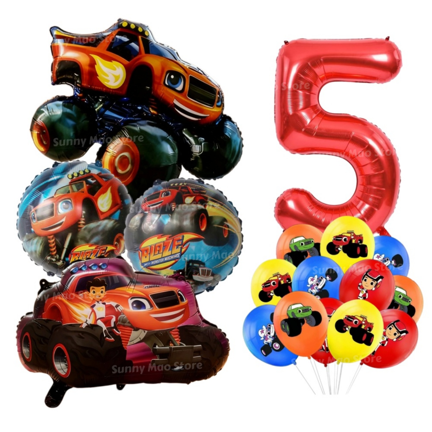 ชุดตกแต่งงานวันเกิดธีมรถแข่ง B - Lighting Mcqueen Birthday Decor บทวิจารณ์และราคา