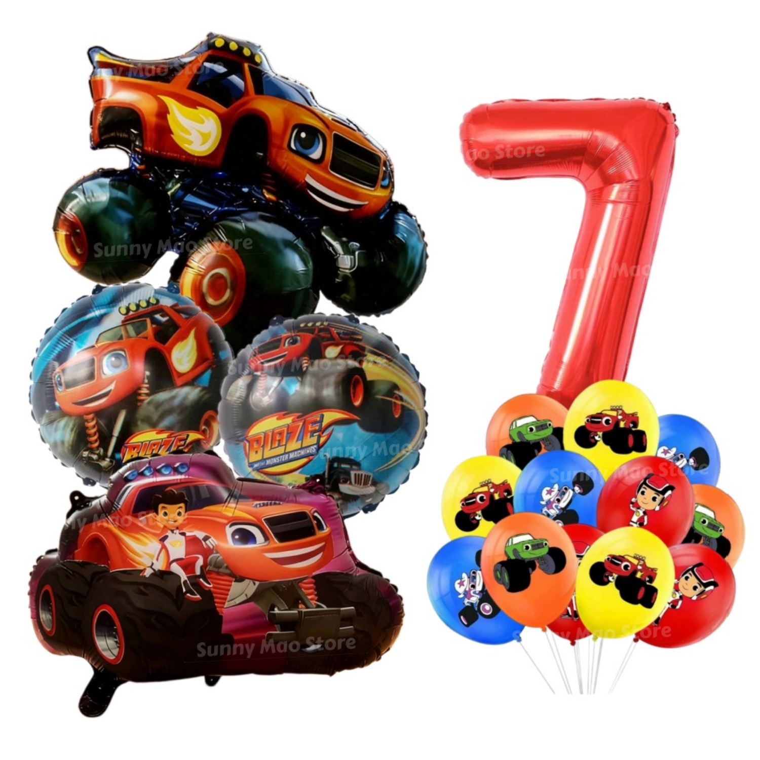 ชุดตกแต่งงานวันเกิดธีมรถแข่ง B - Lighting Mcqueen Birthday Decor บทวิจารณ์และราคา