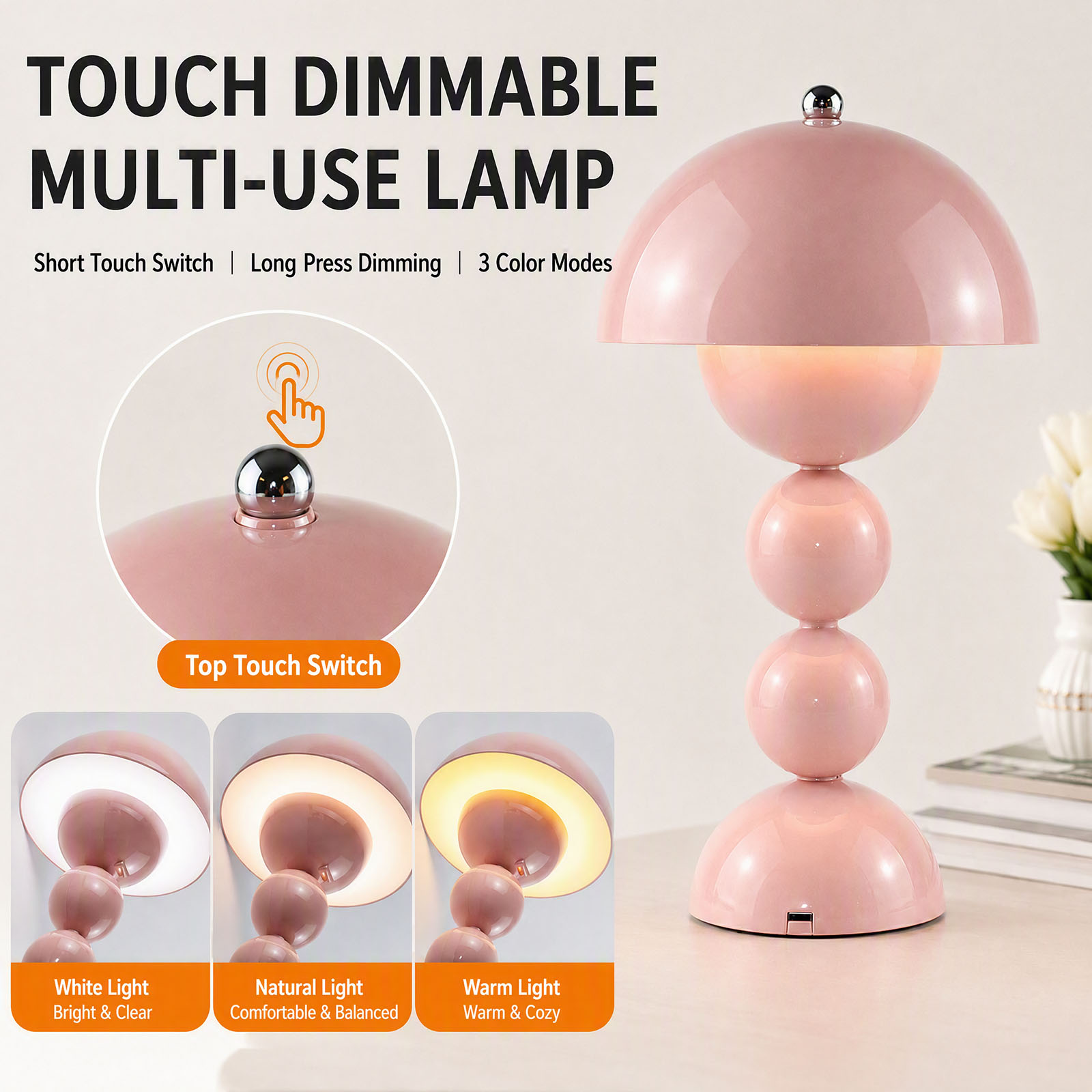 โคมไฟตั้งโต๊ะรูปเห็ดสไตล์วินเท - Lighting Decor Room บทวิจารณ์และราคา