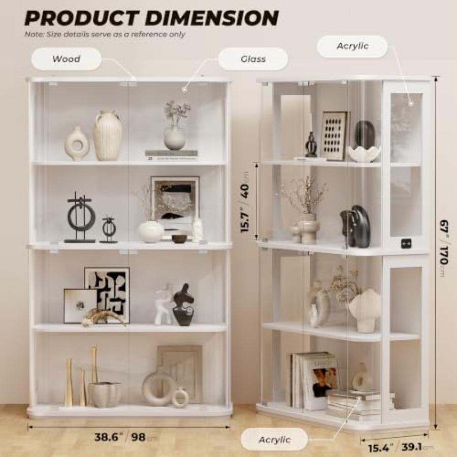 ตู้โชว์ทรงโค้งสำหรับใช้ในร้านค - Lighting & Home Decor Studio Photos บทวิจารณ์และราคา