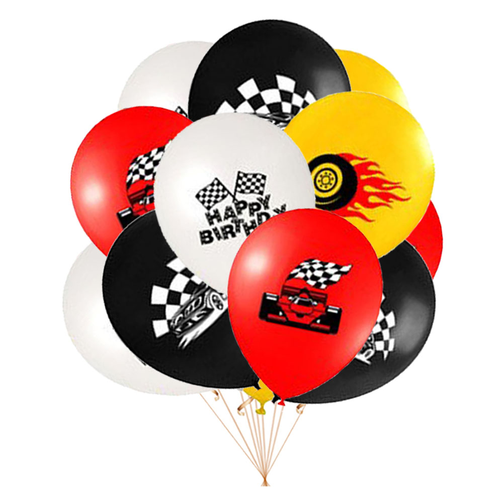 ลูกโป่งยางพิมพ์ลายรถมอเตอร์ไซค - Lighting Mcqueen Birthday Decor บทวิจารณ์และราคา