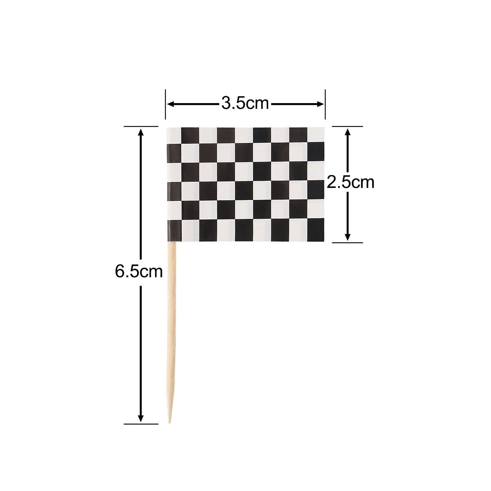 24 ชิ้น Checkered Racing Flag  - Lighting Mcqueen Birthday Decor บทวิจารณ์และราคา