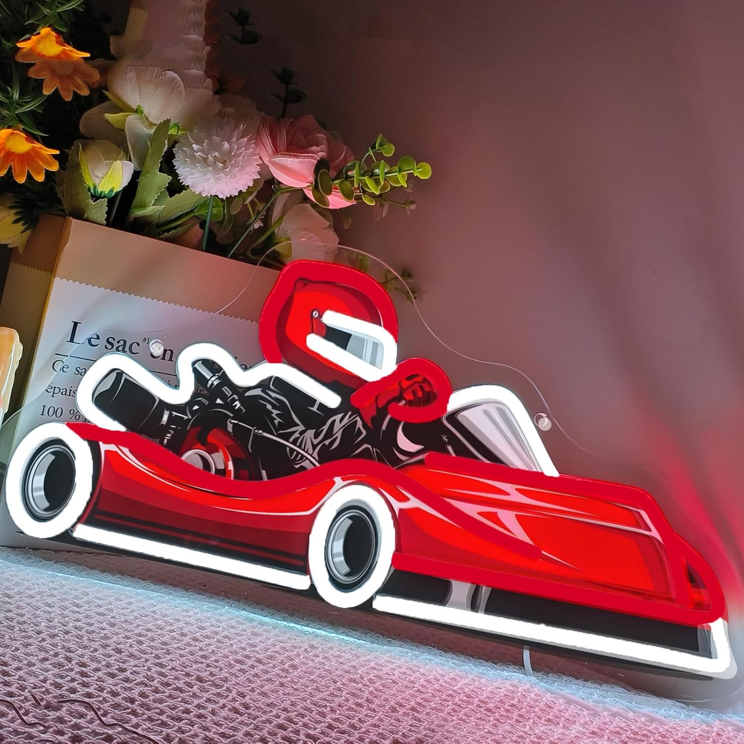 ป้ายไฟ LED รูปนักแข่งรถโกคาร์ท - Decor Kart Lighting บทวิจารณ์และราคา