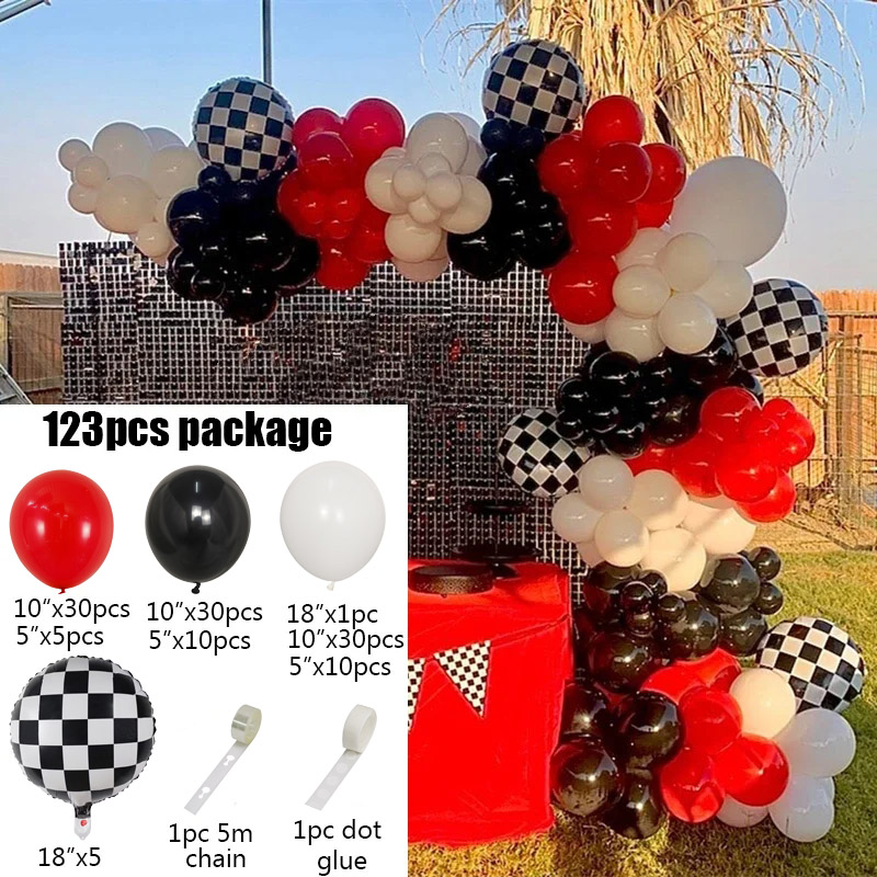ลูกโป่งงานวันเกิดรถแข่งของเล่น - Lighting Mcqueen Birthday Decor บทวิจารณ์และราคา